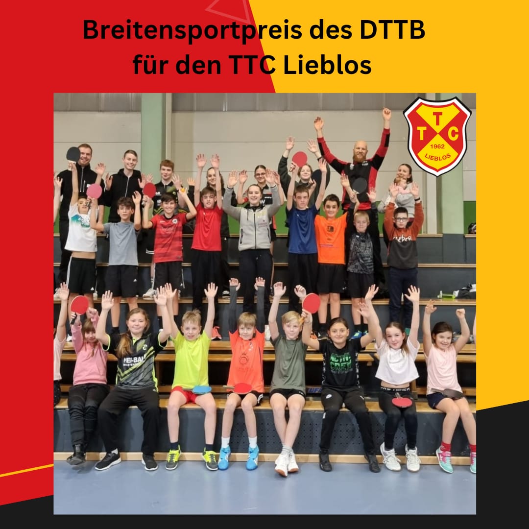 TTC Lieblos_Breitensportpreis DTTB